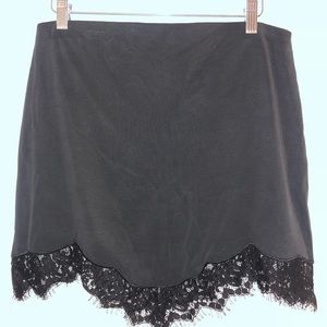 Express mini skirt with lace on bottom medium
